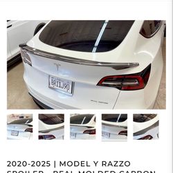 2020-2025 | MODEL Y RAZZO SPOILER - REAL MOLDED CARBON