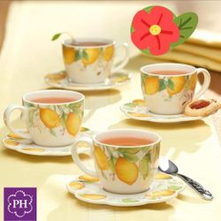 🍋PRINCESS HOUSE 🍋LIMONCELLO 🍋TEA CUPS AND SAUCERS 🍋MARBELLA 