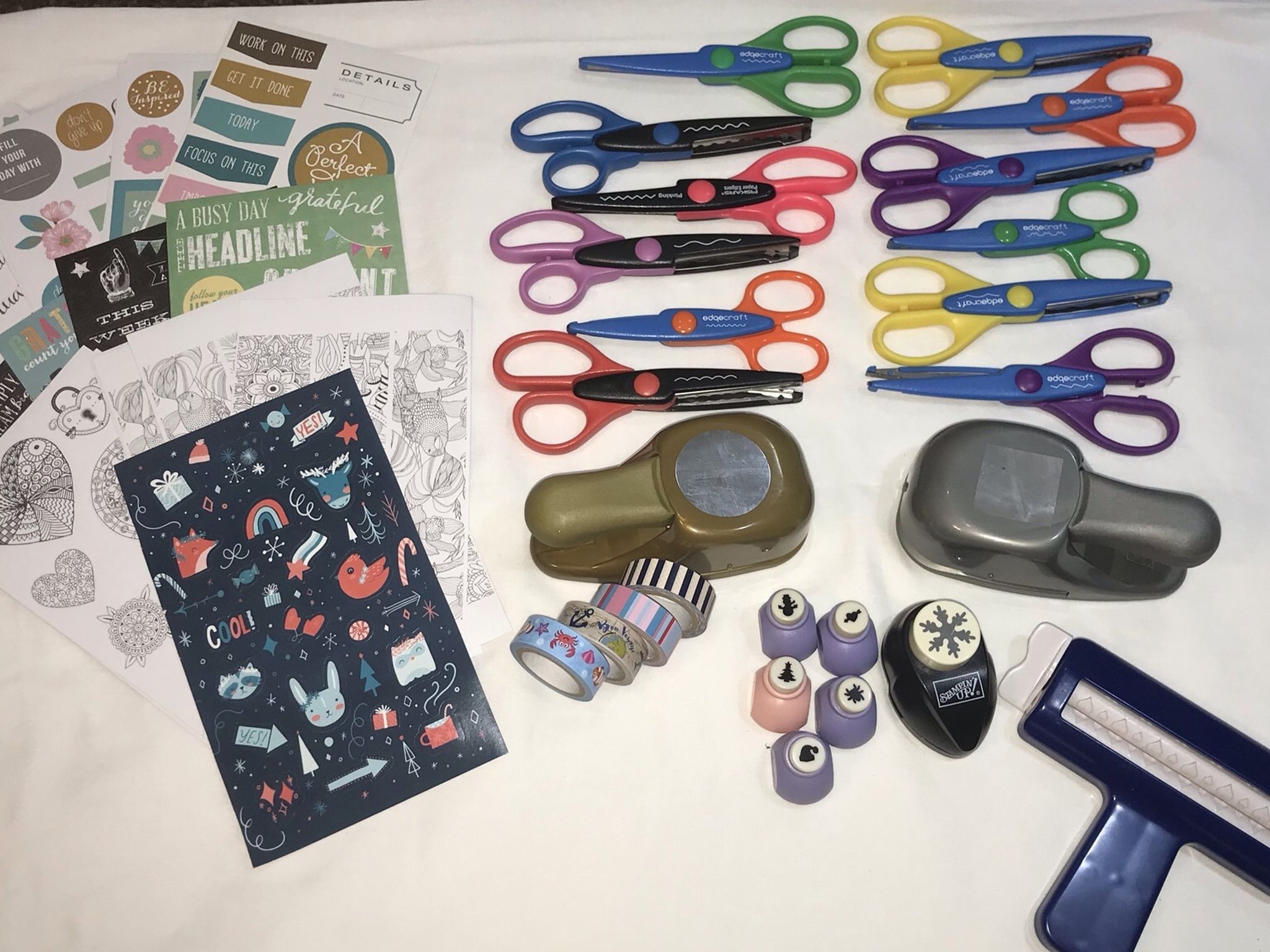 Journaling / Scrapbook Punches, Scissors, Stickers, Etc