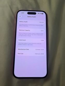 iphone 16(pink) 128gb unlocked(OEM) clean imei 🪫 health 82% 🪫 🔁 count is 1288 phone is in great shape 🍏 original never repaired $400 cash or best