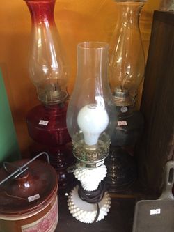 Vintage oil lamps