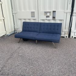Foldable blue Denim Futon Dorel 