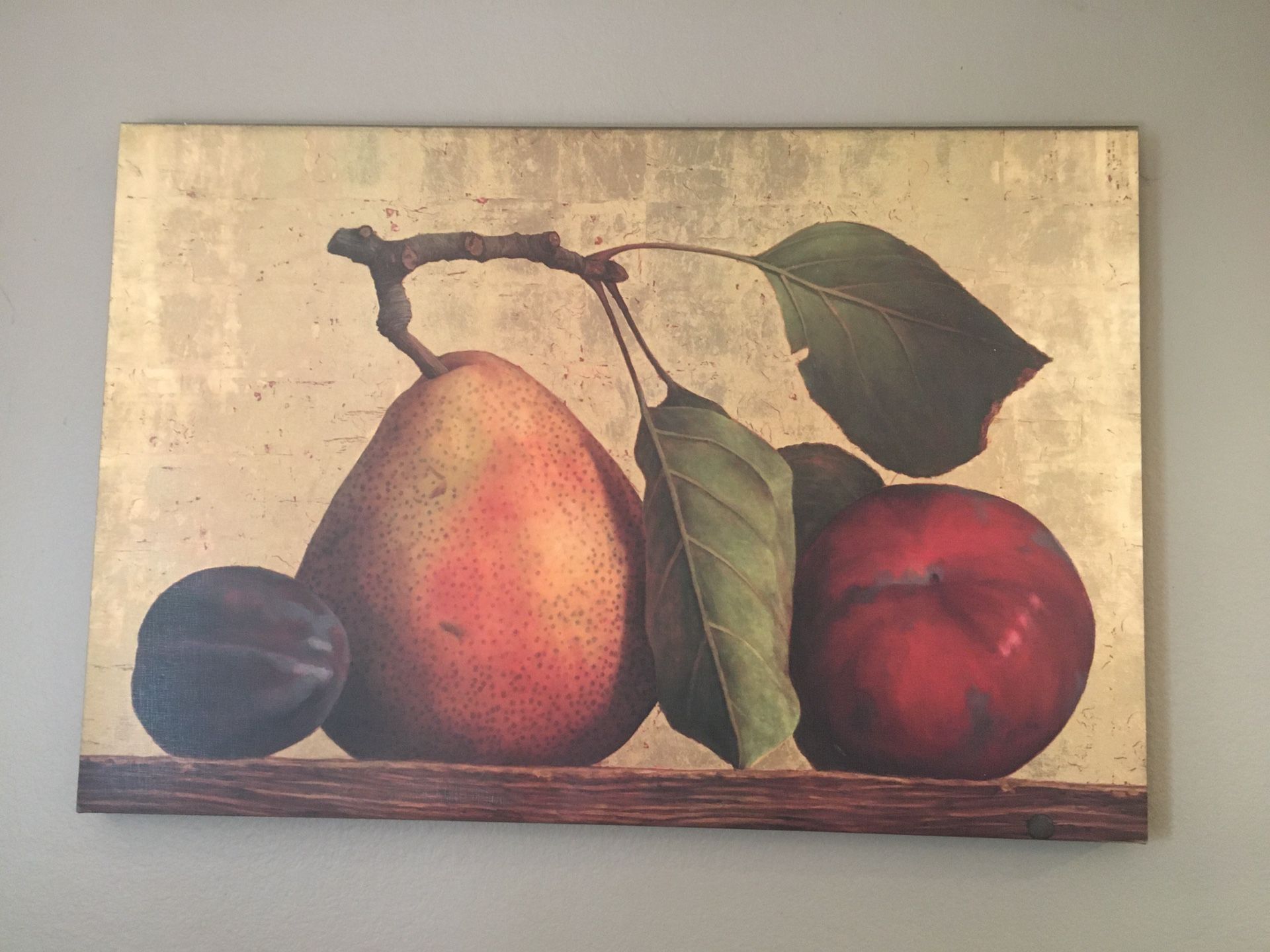 Canvas Art Rustic Fruit 38.5” L x 26” H