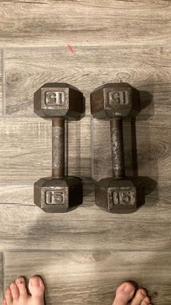 15 lb dumbbells