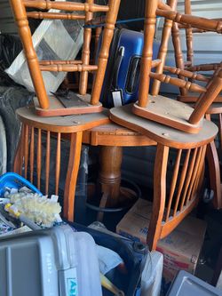 Oak hightop dinette