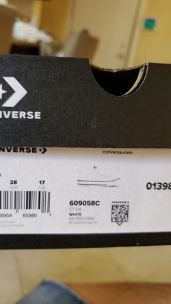 White leather converse
