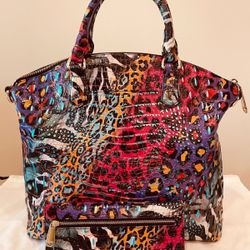 Gently Use Brahmin Stampede Melbourne With Wallet