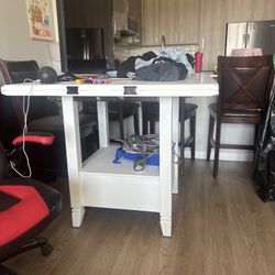 White High Top Kitchen Table 