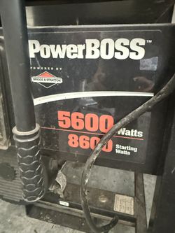 Briggs And Stratton Power boss Generator 