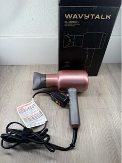 Wavytalk Hair Dryer, Blown Away Ionic Hair Dryer for Curly Hair with Diffuser, 1875W Fast Drying