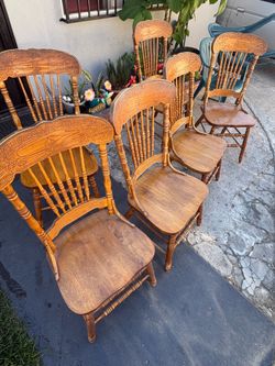 Wood chairs