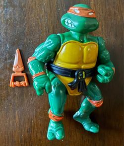 1988 Playmates Teenage Mutant Ninja Turtles MICHELANGELO Action Figure