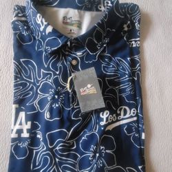 Brand New Men's Los Angeles Dodgers Reyn Spooner Royal Performance Polo  3XL