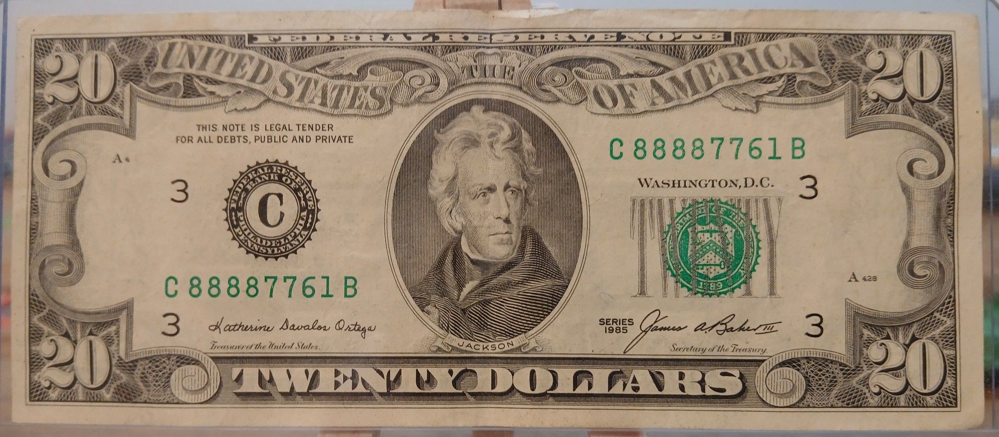1985 $20 FRN Philadelphia (Rare)