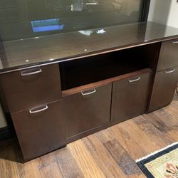 6’ Credenza With Matching 8’ Conference Table