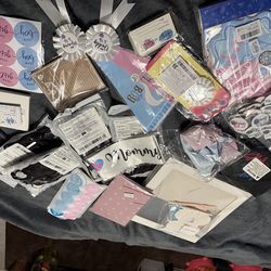 Multiple gender reveal decor or games or reveal balloon