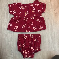 Baby Girl Cat& Jack 2 piece set