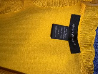 Cardinal Yellow 1/2 sweater Ashley Stewart 14/16