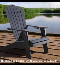 Black Adirondack Chair