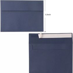 Navy Blue Envelopes, 300 Pack, 5 x 7 Inch, A7 Card 5.5x7.5, 