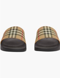 Burberry Check Slide Sandals