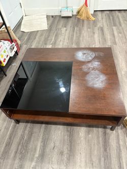 Wooden coffee table