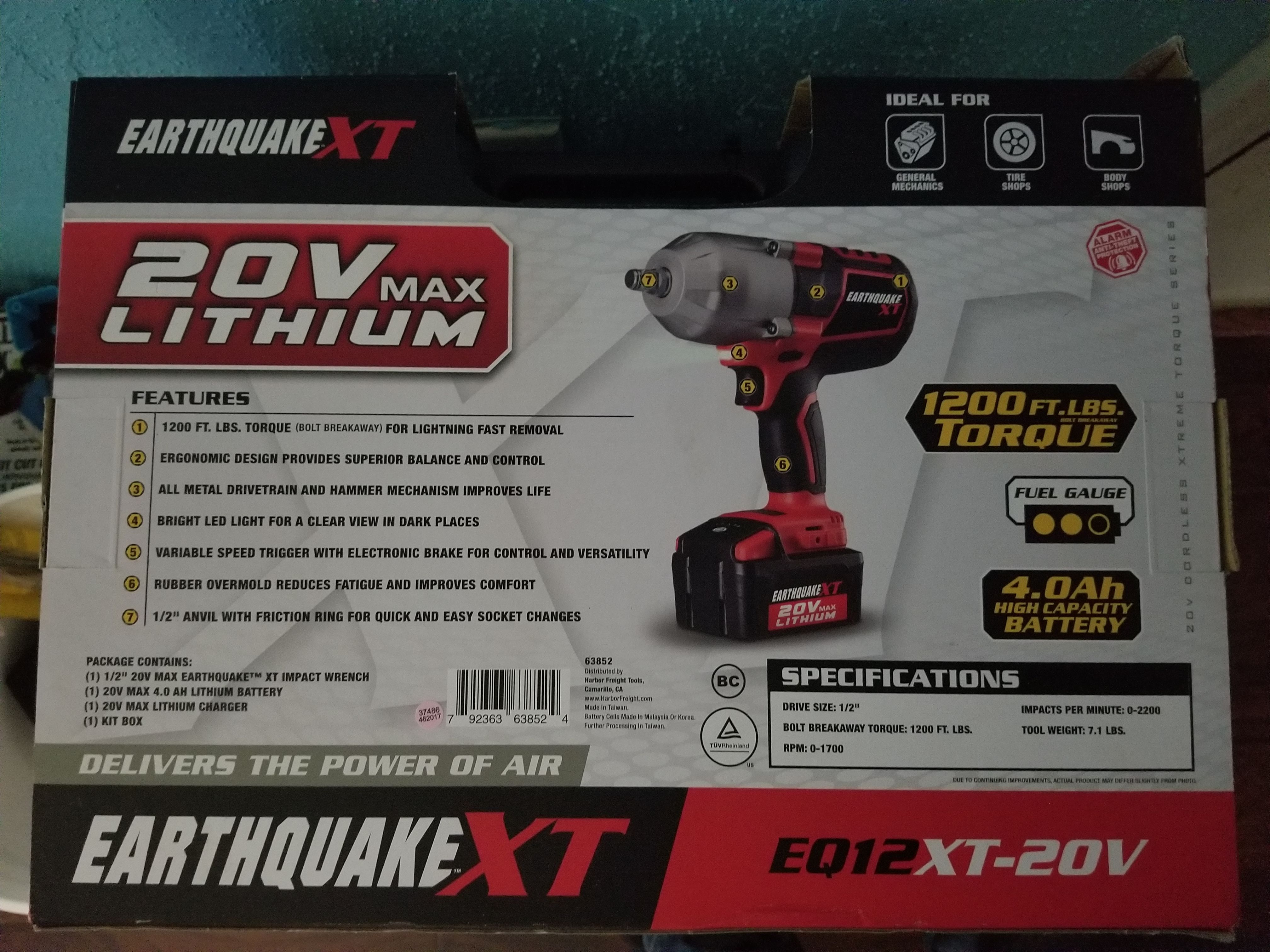 Taladro de impacto para quitar llantas