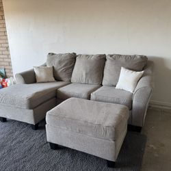 Sectional Sofa Couch Sala Ottoman 