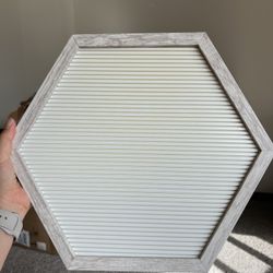 Hexagon Letter board Sign 