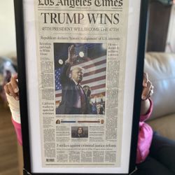 Los Angeles Times -Donald Trump Original Newspaper Framed