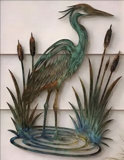 Heron Metal Wall Decor ( 3 Available)