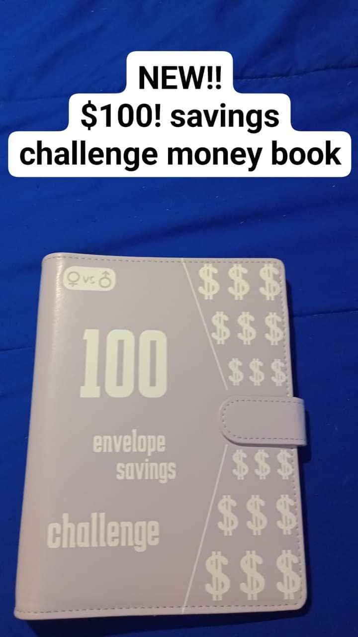 💙 New $100 Saving Challenge Book - Purple . Pending