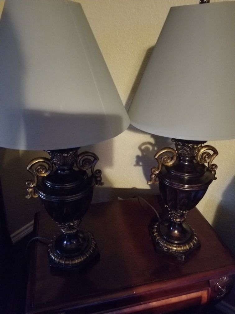 2 lamps with the shade