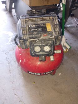 Red air compressor