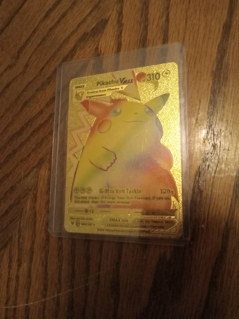  Speacial ED Golden Rainbow Pikachu VMax RARE 