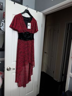 Brand new Snow white red and Black corset dress m