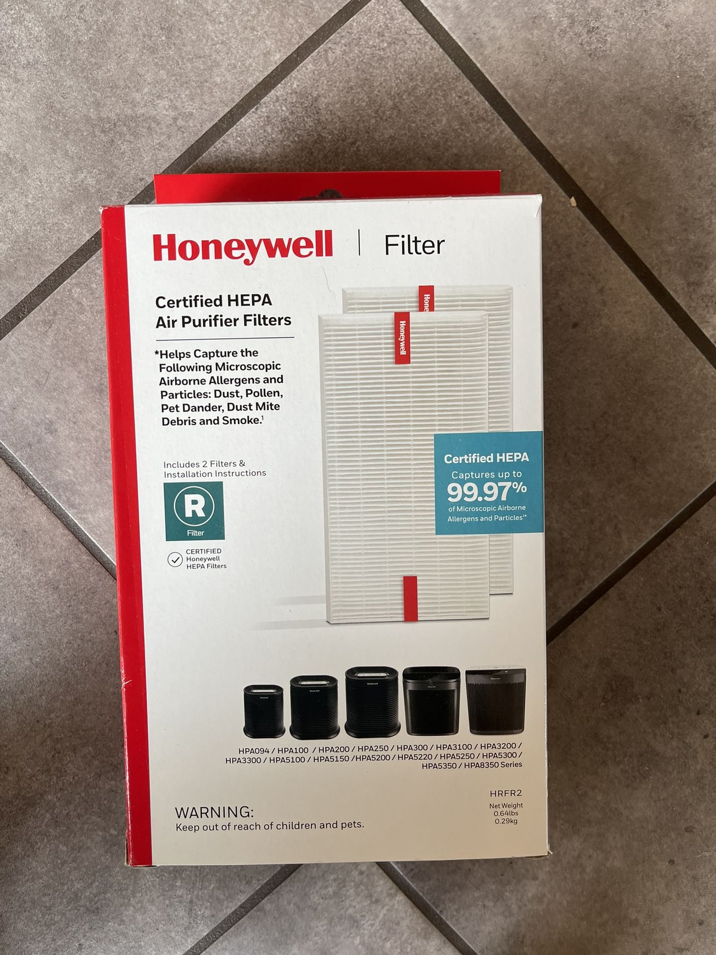 Honeywell HEPA Air purifier Filter R, 2-pack