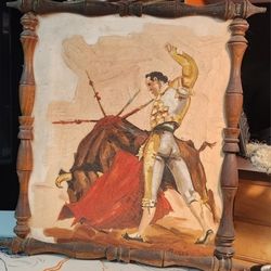 Painting 
I don't know much about it 
It's old and dusty, it's beautiful 
19 X 15 inches 