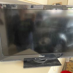Panasonic TV 27” W across bottom and 30” Diagonally, 3” D