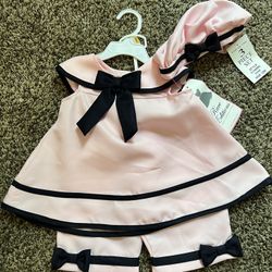 Pink Dress w/ Bloomers And Hat