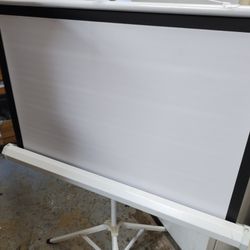Portable Projection Screen On Tripod Stand Compact 40-inch Diagonal 4:3 32x24 Backdrop