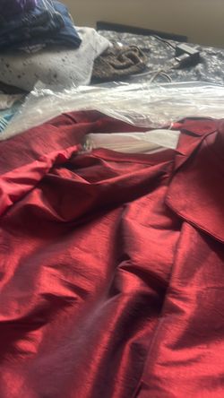 Red Satin Fabric Garment