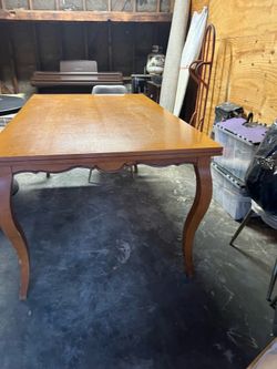 Wood table w/6 chairs