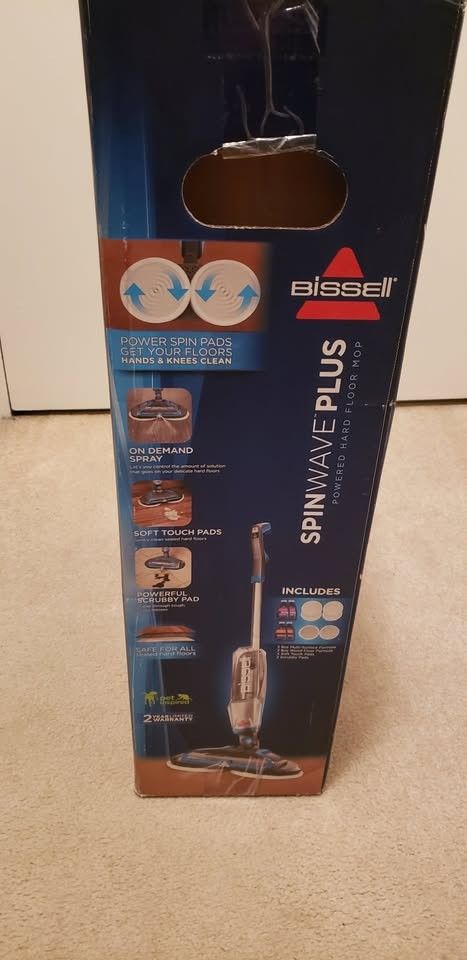 Bissell SpinWave Plus - Powered Hard Floor Mop (new box still sealed)