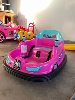 Kids track v6 -Bumper car ride on -pink