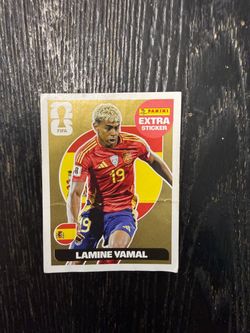⚽ Lamine Yamal Gold EXTRA Sticker – Panini FIFA World Cup 2026