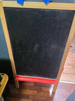 Chalk board and white board Easel