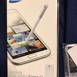Samsung galaxy Note II Brand New in an open box. Comes with Battery, Charger , Headphones and manual.  COLLECTIBLE ITEM