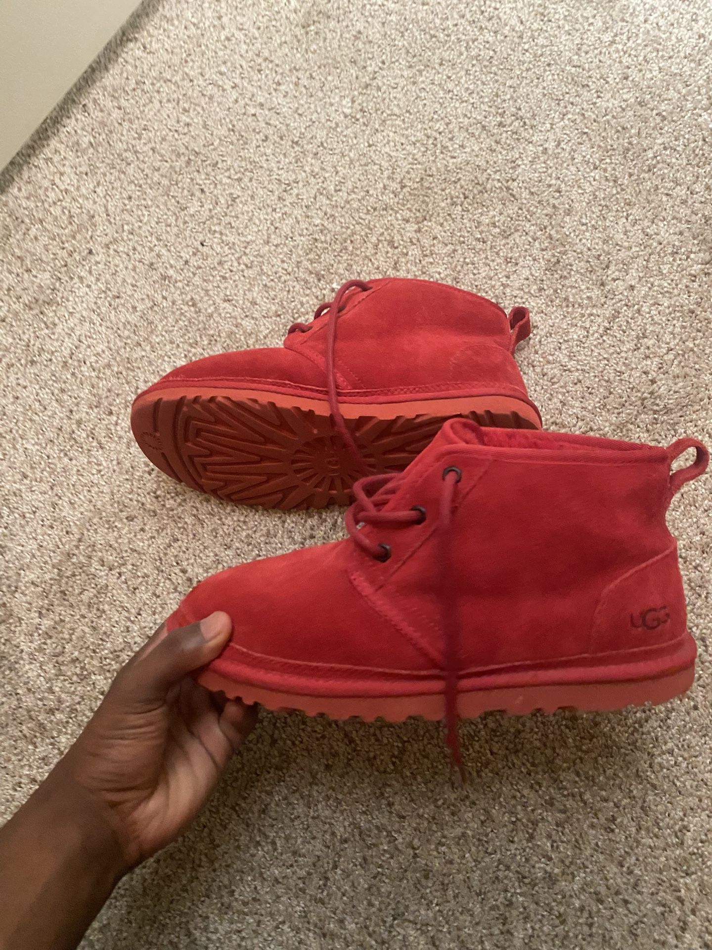 red uggs size 8