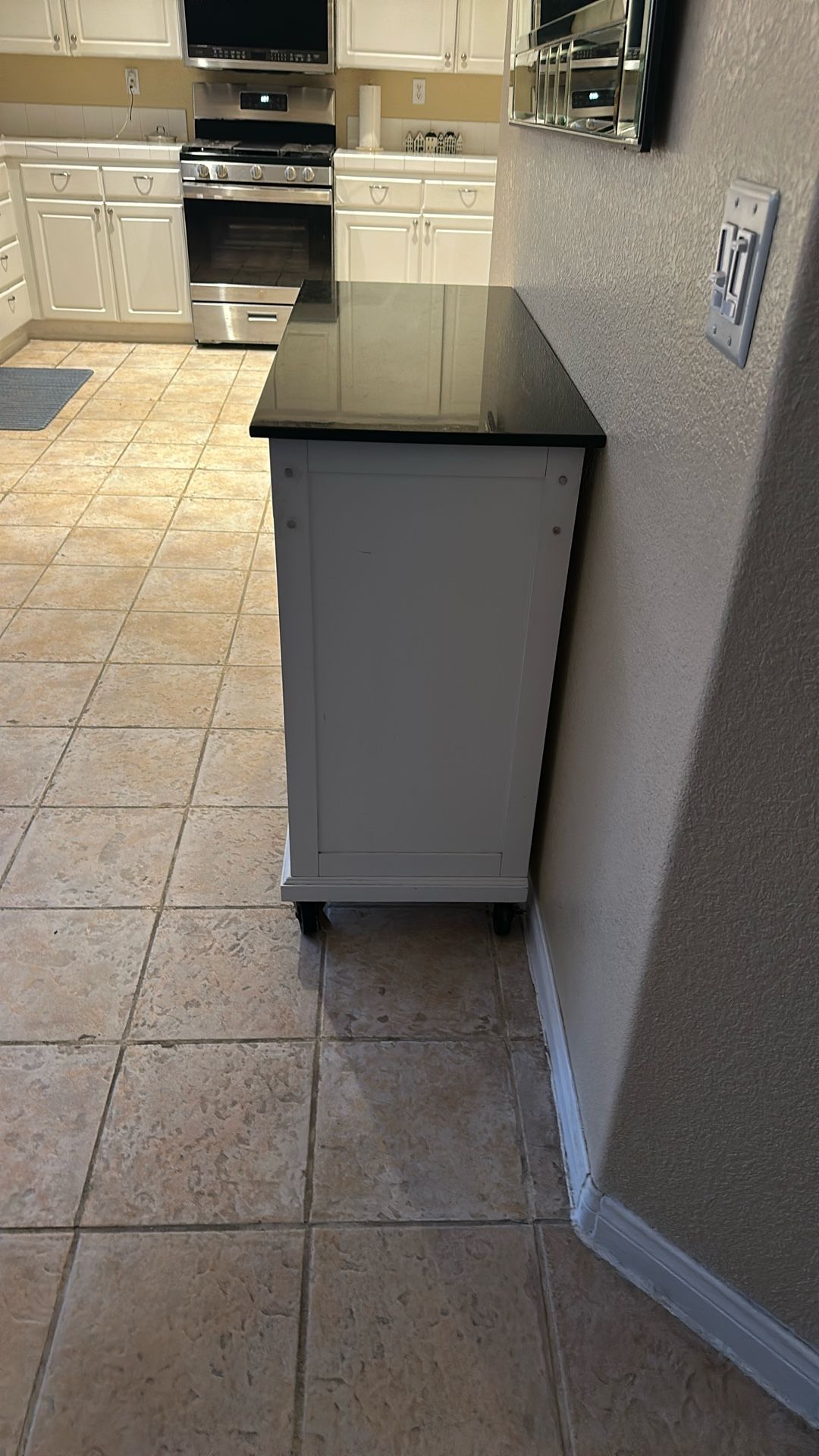 Kitchen Cabinet Wood On Rollers